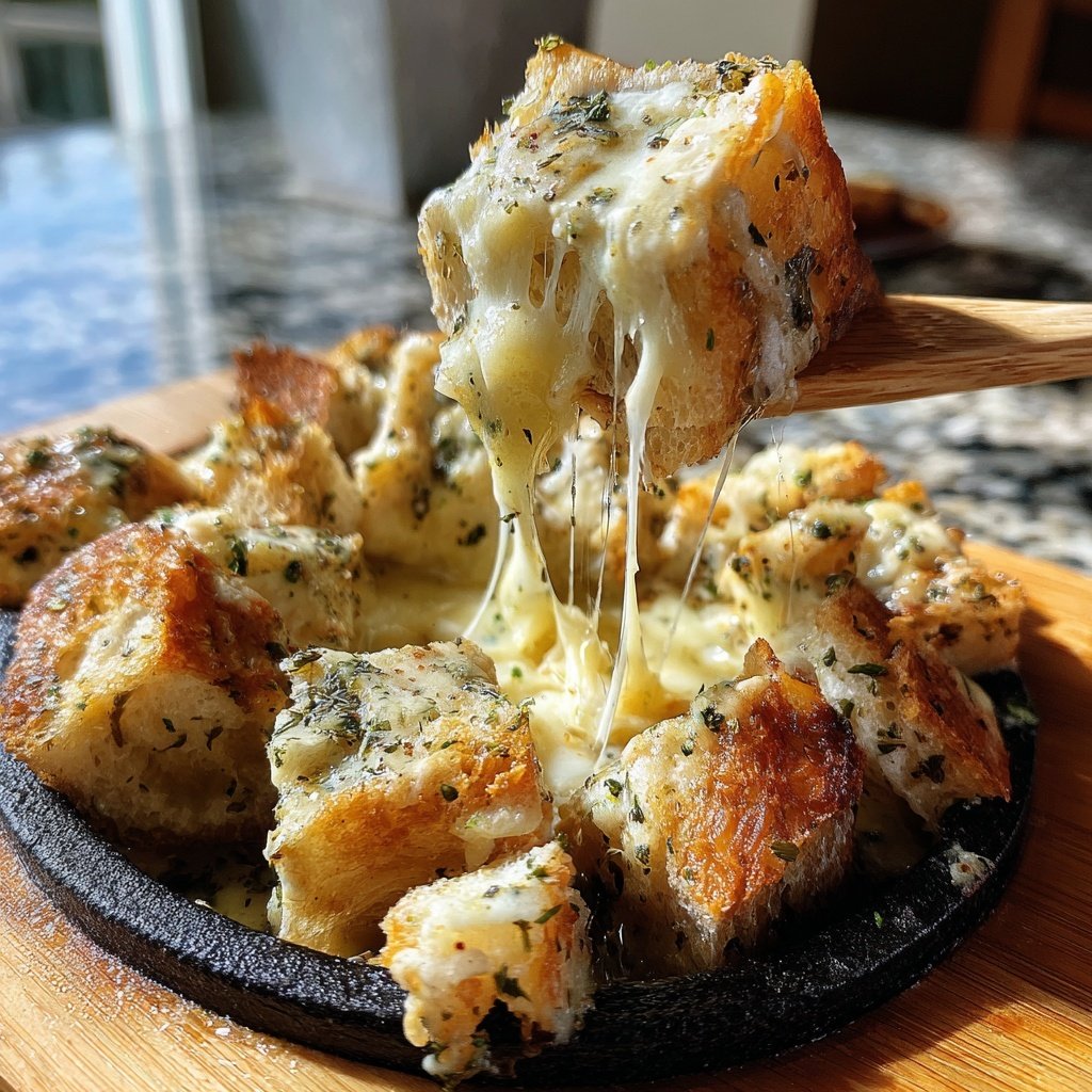 Fondue with Herb Infused Cheese