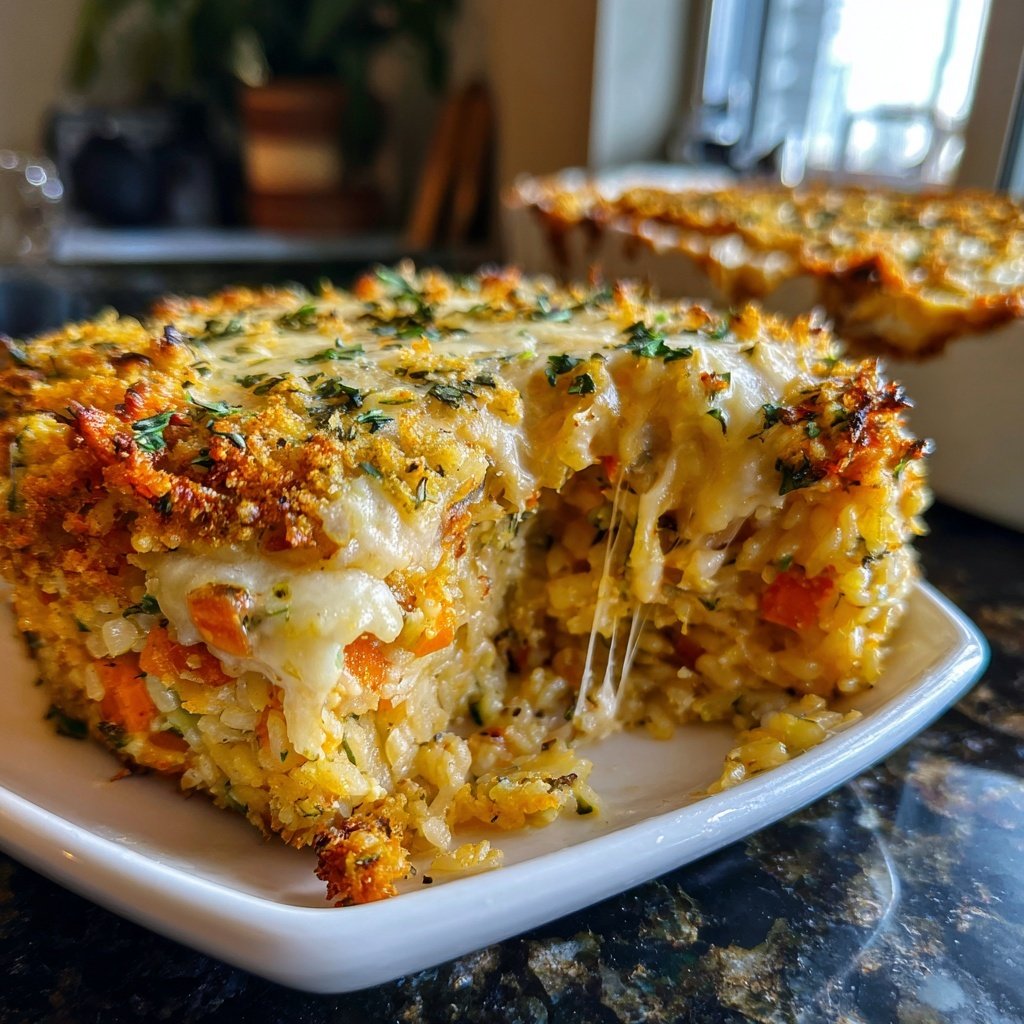 Baked Veggie Rice Casserole