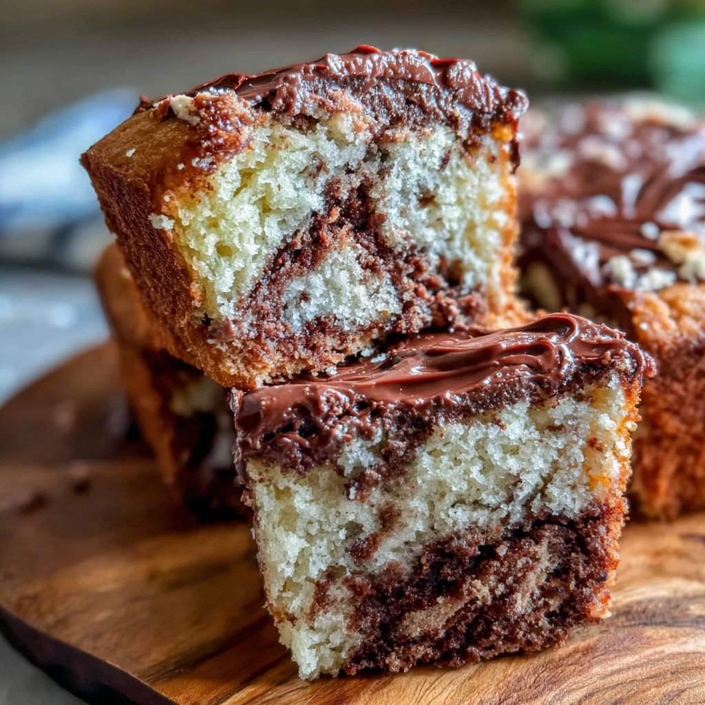 Chocolate Marble Snack Cake