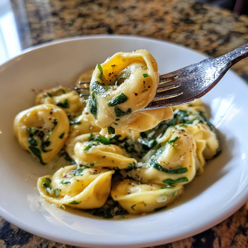 Heart-Shaped Spinach Tortellini