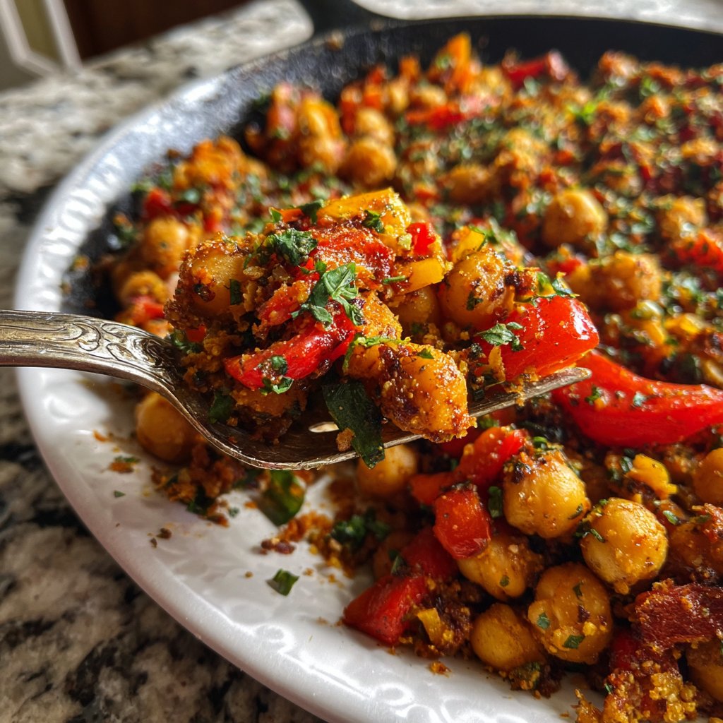 Healthy Dinner Mediterranean Chickpea Bake
