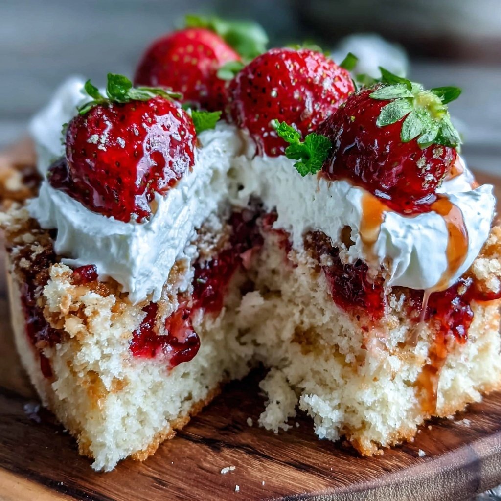 Strawberry Shortcake Sheet Cake