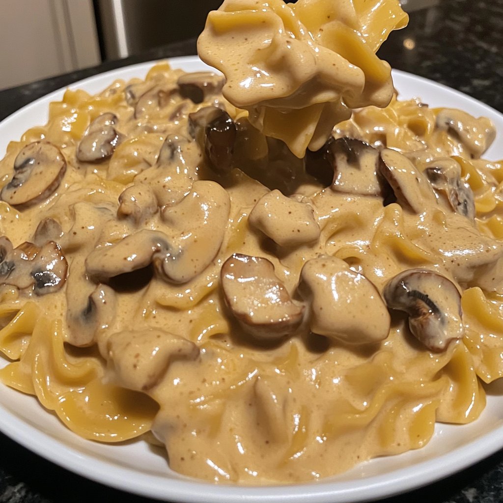 Sunday Creamy Mushroom Stroganoff
