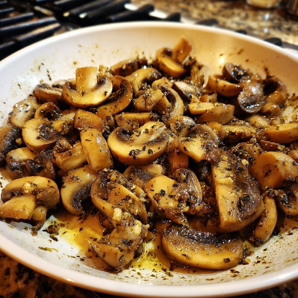 Romantic Garlic Butter Mushroom Skillet