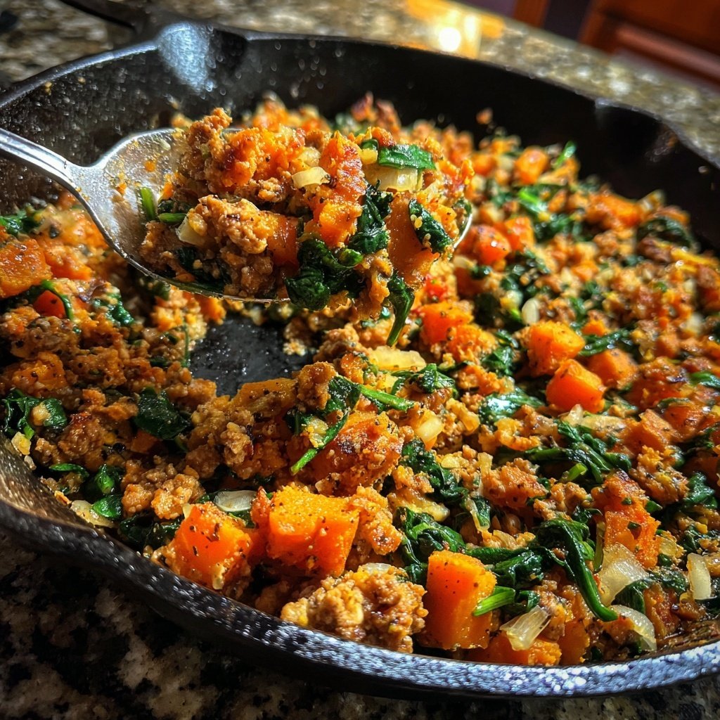 Ground Turkey Sweet Potato Skillet