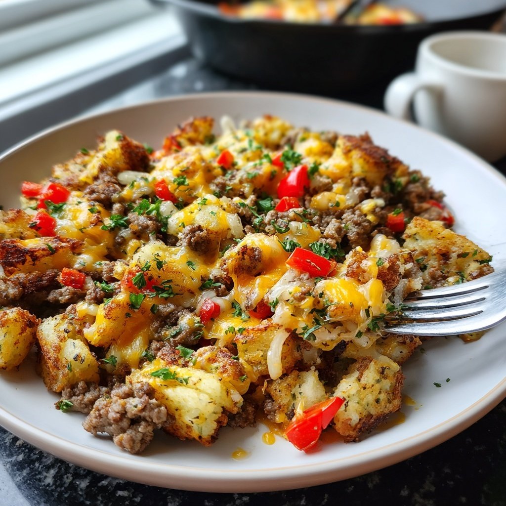 Ground Beef Breakfast Hash