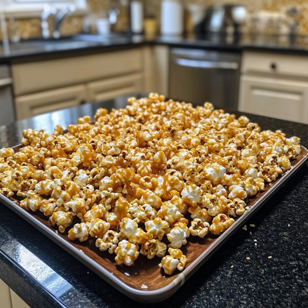Quick Caramel Corn with Sweetened Condensed Milk