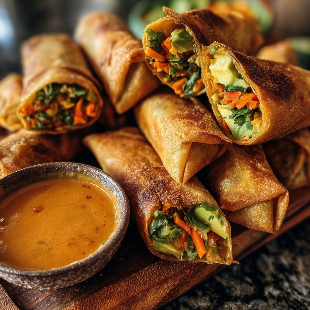 Super Bowl Veggie Spring Rolls