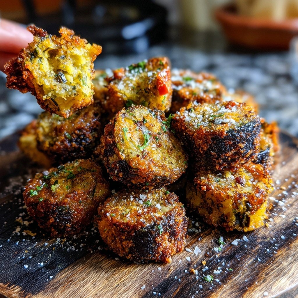 Crispy Eggplant Veggie Bites