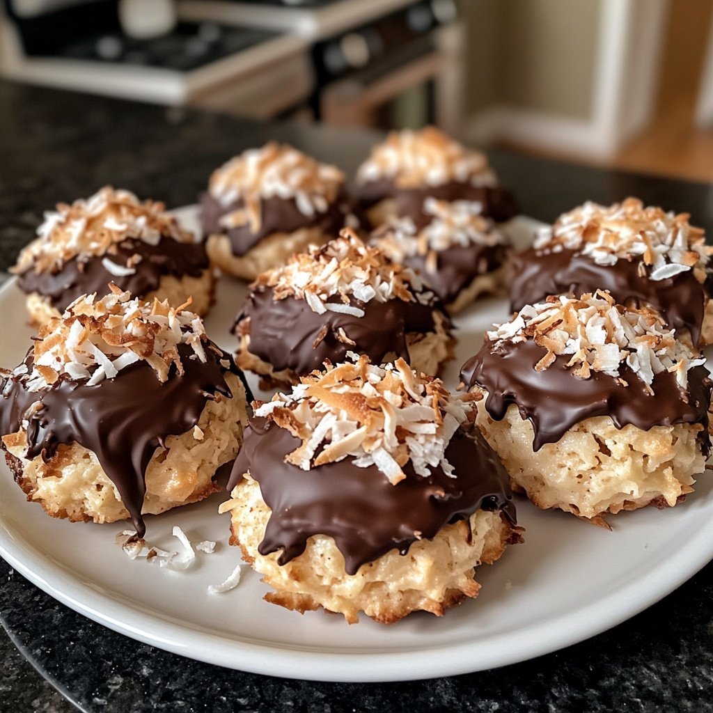 Chocolate Coconut Macaroons