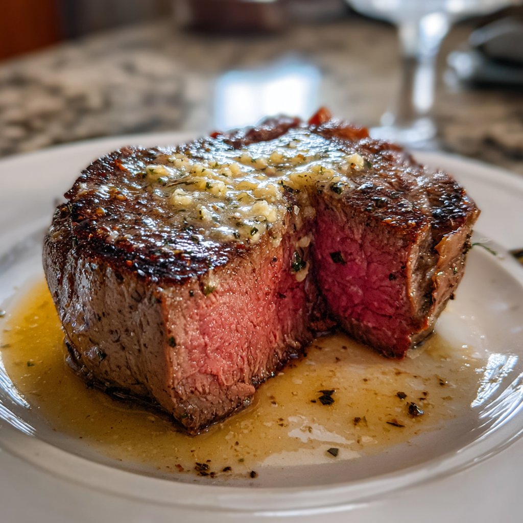 Filet Mignon with Garlic Butter